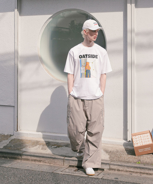 SENSE OF PLACE by URBAN RESEARCH(センスオブプレイスバイアーバンリサーチ)の「『別注』OATSIDE×SENSE OF PLACE グラフィックショートスリーブ Tシャツ B(Tシャツ/カットソー・メンズ・チャコールグレー/ホワイト/イエロー・MEDIUM/LARGE)」の8枚目の写真