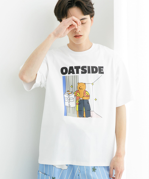 SENSE OF PLACE by URBAN RESEARCH(センスオブプレイスバイアーバンリサーチ)の「『別注』OATSIDE×SENSE OF PLACE グラフィックショートスリーブ Tシャツ B(Tシャツ/カットソー・メンズ・チャコールグレー/ホワイト/イエロー・MEDIUM/LARGE)」の9枚目の写真