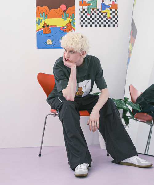 SENSE OF PLACE by URBAN RESEARCH(センスオブプレイスバイアーバンリサーチ)の「『別注』OATSIDE×SENSE OF PLACE グラフィックショートスリーブ Tシャツ B(Tシャツ/カットソー・メンズ・チャコールグレー/ホワイト/イエロー・MEDIUM/LARGE)」の15枚目の写真