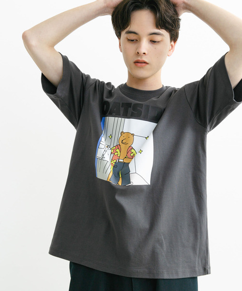 SENSE OF PLACE by URBAN RESEARCH(センスオブプレイスバイアーバンリサーチ)の「『別注』OATSIDE×SENSE OF PLACE グラフィックショートスリーブ Tシャツ B(Tシャツ/カットソー・メンズ・チャコールグレー/ホワイト/イエロー・MEDIUM/LARGE)」の18枚目の写真
