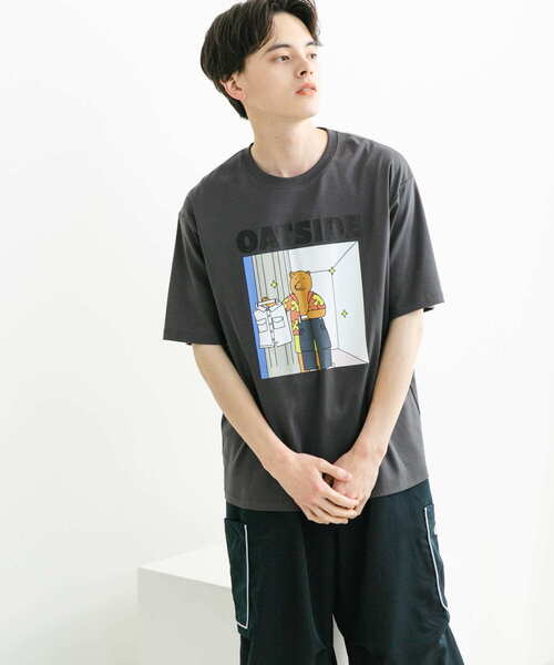 SENSE OF PLACE by URBAN RESEARCH(センスオブプレイスバイアーバンリサーチ)の「『別注』OATSIDE×SENSE OF PLACE グラフィックショートスリーブ Tシャツ B(Tシャツ/カットソー・メンズ・チャコールグレー/ホワイト/イエロー・MEDIUM/LARGE)」の19枚目の写真