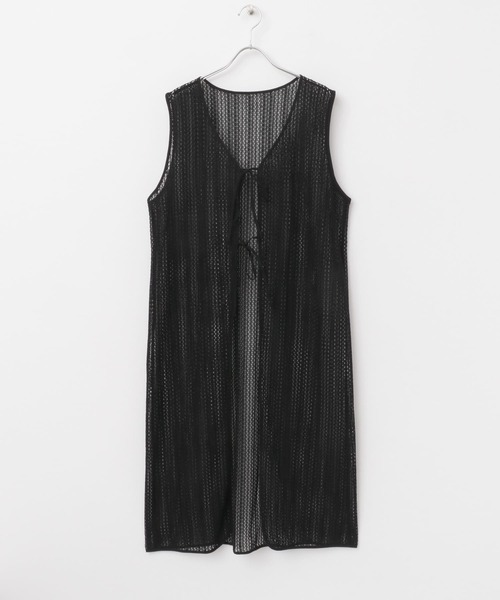 ITEMS URBANRESEARCH（アイテムズ アーバンリサーチ）の「メッシュジレワンピース（ワンピース・レディース・ホワイト/ベージュ/ブラック・FREE）」の11枚目の写真