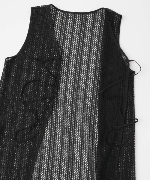 ITEMS URBANRESEARCH（アイテムズ アーバンリサーチ）の「メッシュジレワンピース（ワンピース・レディース・ホワイト/ベージュ/ブラック・FREE）」の12枚目の写真