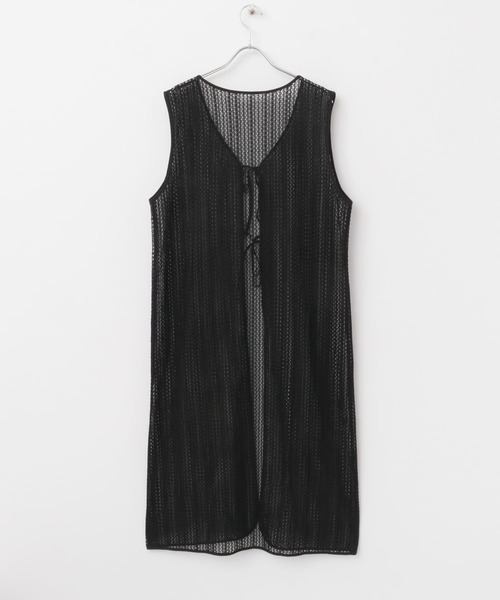ITEMS URBANRESEARCH（アイテムズ アーバンリサーチ）の「メッシュジレワンピース（ワンピース・レディース・ホワイト/ベージュ/ブラック・FREE）」の13枚目の写真