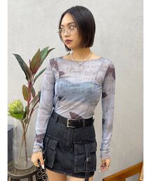 EVRIS | バタフライシアートップス(Tシャツ/カットソー)