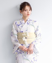 SOUBIEN（ソウビエン）の「“初心者でもプロの着姿”新二部式 セパレート浴衣3点セット（上衣・下衣・おはしょり布＋帯＋伊達締)【SOUBIEN】（浴衣）」