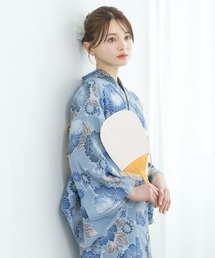 SOUBIEN（ソウビエン）の「“初心者でもプロの着姿”新二部式 セパレート浴衣3点セット（上衣・下衣・おはしょり布＋帯＋伊達締)【SOUBIEN】（浴衣）」