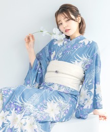 SOUBIEN | “初心者でもプロの着姿”新二部式 セパレート浴衣3点セット(上衣・下衣・おはしょり布+帯+伊達締)【SOUBIEN】(浴衣)