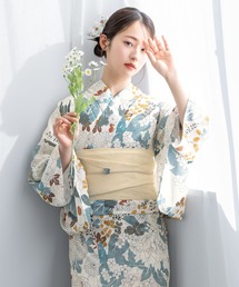 SOUBIEN | “初心者でもプロの着姿”新二部式 セパレート浴衣3点セット（上衣・下衣・おはしょり布＋帯＋伊達締)【SOUBIEN】(浴衣)