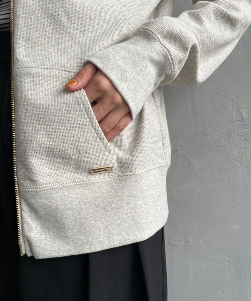 新品タグ付き】MICA&DEAL サーフニットパーカー 白 36
