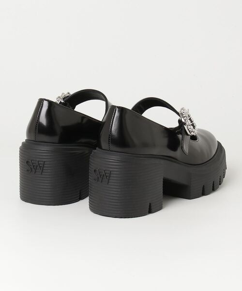 STUART WEITZMAN（スチュアートワイツマン）の「STUART WEITZMAN SOHO GEM MARY JANE スチュアート・ワイツマン ソーホー メリージェーン パンプス（パンプス・レディース・ブラック・35.5/36/36.5/37/37.5/35/38）」の2枚目の写真
