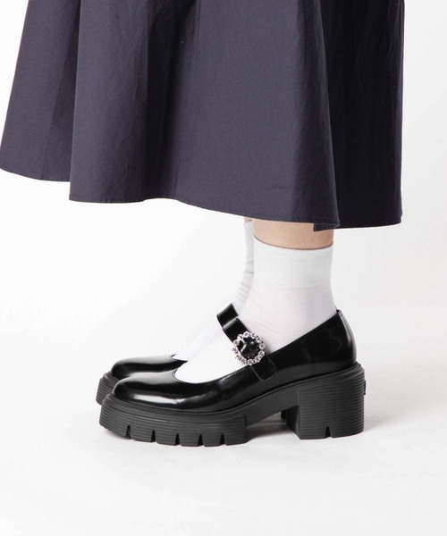 STUART WEITZMAN（スチュアートワイツマン）の「STUART WEITZMAN SOHO GEM MARY JANE スチュアート・ワイツマン ソーホー メリージェーン パンプス（パンプス・レディース・ブラック・35.5/36/36.5/37/37.5/35/38）」の6枚目の写真