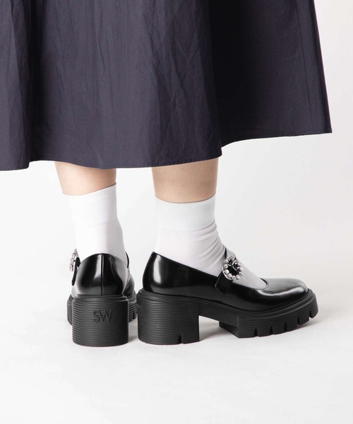 STUART WEITZMAN（スチュアートワイツマン）の「STUART WEITZMAN SOHO GEM MARY JANE スチュアート・ワイツマン ソーホー メリージェーン パンプス（パンプス・レディース・ブラック・35.5/36/36.5/37/37.5/35/38）」の7枚目の写真