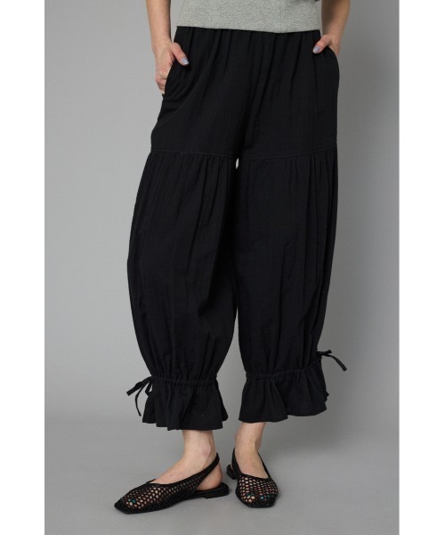 HeRIN.CYE(ヘリンドットサイ)の「Double gauze pants ダブルガーゼパンツ(その他パンツ・レディース・ブラック/ベージュ/ホワイト・36/38)」の7枚目の写真