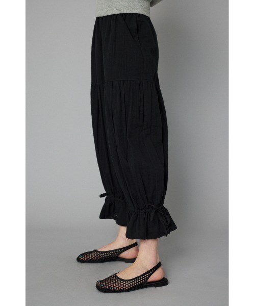 HeRIN.CYE(ヘリンドットサイ)の「Double gauze pants ダブルガーゼパンツ(その他パンツ・レディース・ブラック/ベージュ/ホワイト・36/38)」の8枚目の写真