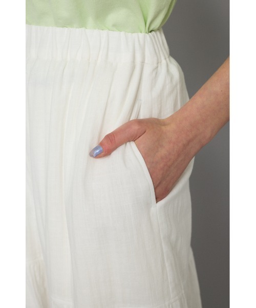 HeRIN.CYE(ヘリンドットサイ)の「Double gauze pants ダブルガーゼパンツ(その他パンツ・レディース・ブラック/ベージュ/ホワイト・36/38)」の15枚目の写真
