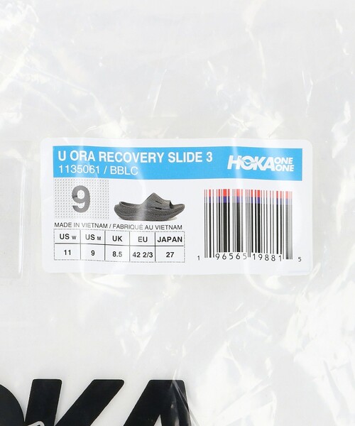 HOKA(ホカ)の「<HOKA> オラ リカバリー スライド 3 サンダル(サンダル・メンズ・ブラック・9/11/8/10/7)」の12枚目の写真