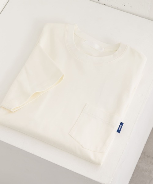 SENSE OF PLACE by URBAN RESEARCH（センスオブプレイスバイアーバンリサーチ）の「『WEB限定』『ユニセックス』ピスネーム付きポケットショートスリーブTシャツ（Tシャツ/カットソー・メンズ・チャコールグレー/ミント/ブラウン/ホワイト・MEDIUM/LARGE/X-LARGE）」の9枚目の写真