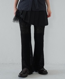 sheer pleats pants