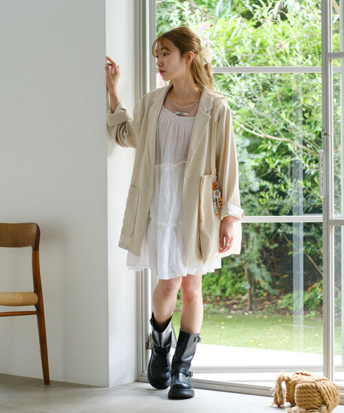 Kastane（カスタネ）の「【5色展開/裏地なし】バックスリット