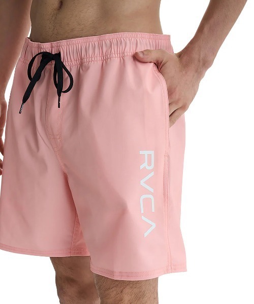 RVCA(ルーカ)の「RVCA メンズ ELASTIC BS ボードショーツ 【2025年夏モデル】/ルーカ水陸両用ウエストゴムドローコード付きサーフトランクス・ボードショーツ・バギーショーツ(水着)(水着・メンズ・ネイビー/スカイブルー/ブラック/ピンク系その他/オレンジ・X-LARGE/LARGE/MEDIUM/SMALL)」の4枚目の写真