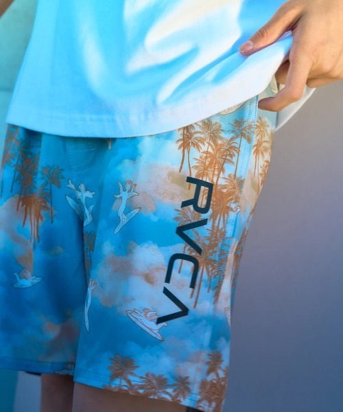 RVCA(ルーカ)の「RVCA メンズ ELASTIC BS ボードショーツ 【2025年夏モデル】/ルーカ水陸両用ウエストゴムドローコード付きサーフトランクス・ボードショーツ・バギーショーツ(水着)(水着・メンズ・ネイビー/スカイブルー/ブラック/ピンク系その他/オレンジ・X-LARGE/LARGE/MEDIUM/SMALL)」の1枚目の写真