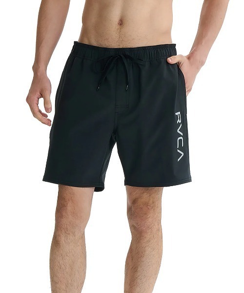 RVCA(ルーカ)の「RVCA メンズ ELASTIC BS ボードショーツ 【2025年夏モデル】/ルーカ水陸両用ウエストゴムドローコード付きサーフトランクス・ボードショーツ・バギーショーツ(水着)(水着・メンズ・ネイビー/スカイブルー/ブラック/ピンク系その他/オレンジ・X-LARGE/LARGE/MEDIUM/SMALL)」の6枚目の写真