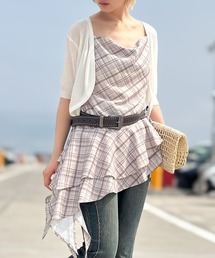 SpRay | チェックヘムキャミチュニック(チュニック)