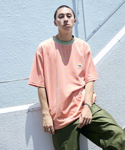 PENNEYS(ぺニーズ)の「PENNEYS/ペニーズ THE FOX MULTI VELOUR BORDER T Tシャツ ベロア マルチボーダー メンズ 秋物 秋服 2026年秋冬(Tシャツ/カットソー・メンズ・イエロー/キャメル・L/M)」の15枚目の写真