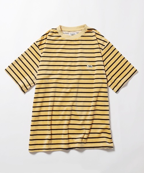 PENNEYS(ぺニーズ)の「PENNEYS/ペニーズ THE FOX MULTI VELOUR BORDER T Tシャツ ベロア マルチボーダー メンズ 秋物 秋服 2026年秋冬(Tシャツ/カットソー・メンズ・イエロー/キャメル・L/M)」の3枚目の写真