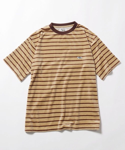PENNEYS(ぺニーズ)の「PENNEYS/ペニーズ THE FOX MULTI VELOUR BORDER T Tシャツ ベロア マルチボーダー メンズ 秋物 秋服 2026年秋冬(Tシャツ/カットソー・メンズ・イエロー/キャメル・L/M)」の10枚目の写真