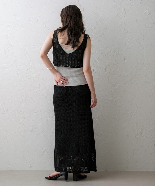 NOAHL（ノアル）の「【NOAHL】クロシェ編みビスチェ（キャミソール・レディース・アイボリー/ブラック/ブラウン・FREE）」の18枚目の写真