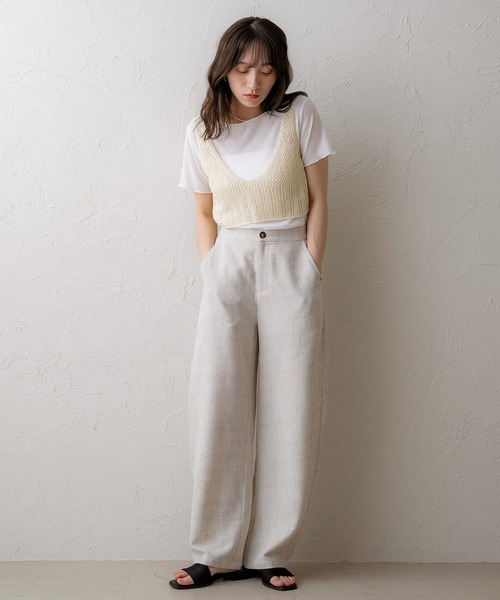 NOAHL（ノアル）の「【NOAHL】クロシェ編みビスチェ（キャミソール・レディース・アイボリー/ブラック/ブラウン・FREE）」の6枚目の写真