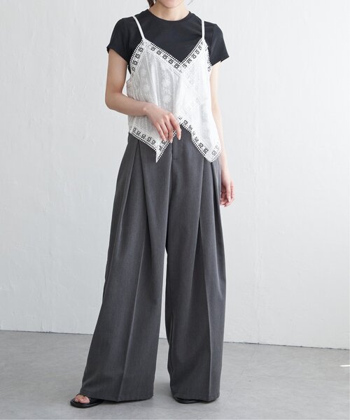 notch.（ノッチ）の「コットンレースビスチェ（キャミソール・レディース・オフホワイト/ブラック・M）」の17枚目の写真