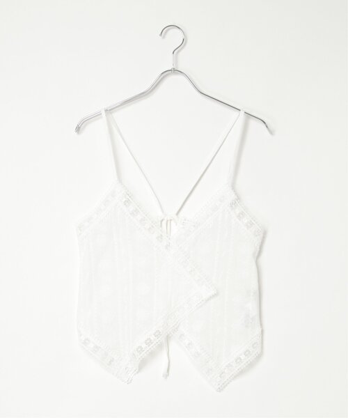 notch.（ノッチ）の「コットンレースビスチェ（キャミソール・レディース・オフホワイト/ブラック・M）」の20枚目の写真