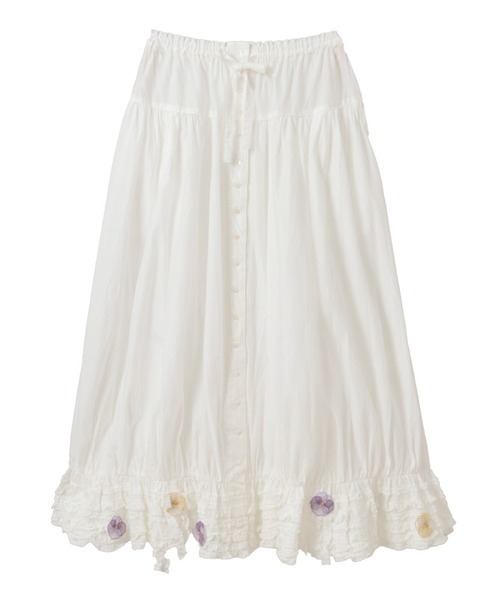 パンジーレース使いスカート（スカート）｜PINK HOUSE（ピンク