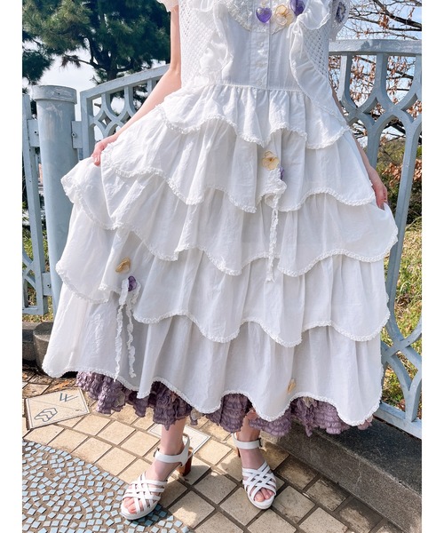 パンジーレース使いスカート（スカート）｜PINK HOUSE（ピンクハウス