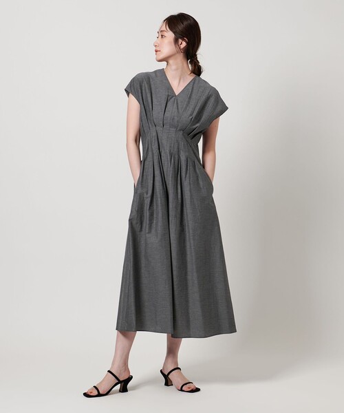 ユナイテッドアローズ　ワンピース　美品 セール】 ボリューム ロング キャミワンピース （ロング・マキシ