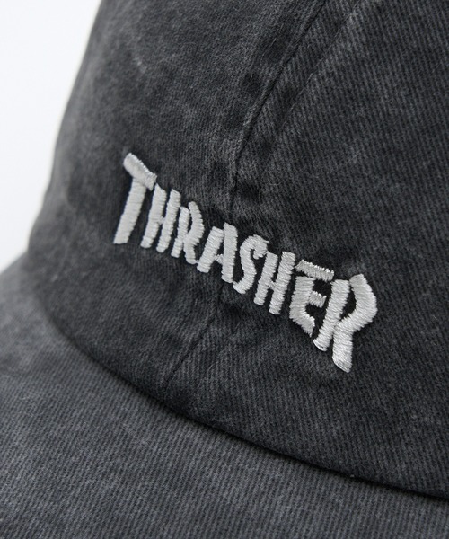 THRASHER（スラッシャー）の「【THRASHER】THRASHER ロゴ刺繍CAP（キャップ・メンズ・パープル/イエロー/ホワイト・FREE）」の8枚目の写真