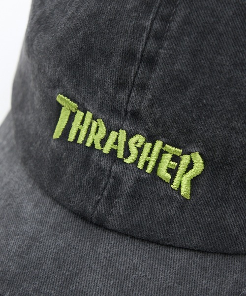 THRASHER（スラッシャー）の「【THRASHER】THRASHER ロゴ刺繍CAP（キャップ・メンズ・パープル/イエロー/ホワイト・FREE）」の10枚目の写真
