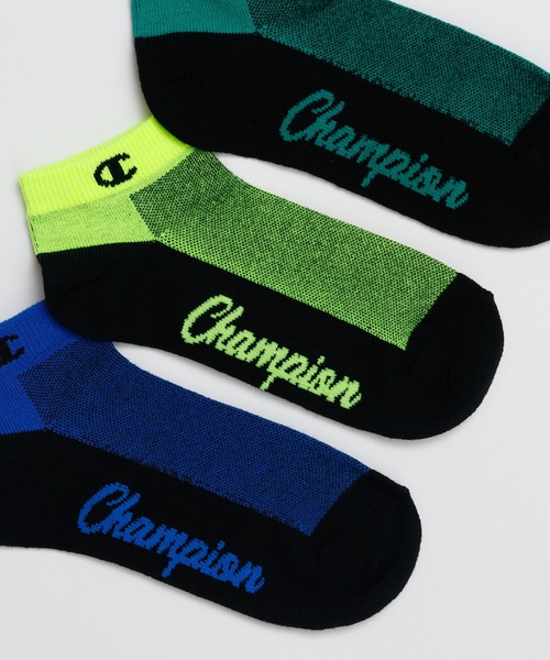 Champion(チャンピオン)の「【Champion/チャンピオン】キッズ 【3足組】スニーカーインソックス(ソックス/靴下・キッズ・ブラック・FREE)」の4枚目の写真