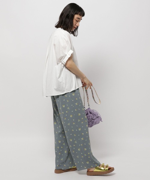 niko and...(ニコアンド)の「レトロプリントゆるっとパンツ(その他パンツ・レディース・ブラック/アイボリー/ネイビー/ライトグレー・FREE)」の14枚目の写真
