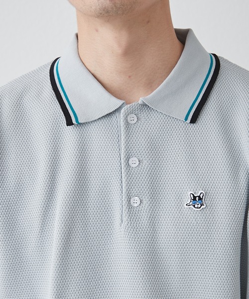 CIAOPANIC TYPY(チャオパニックティピー)の「【ユニセックス】アニマル柄フレンチブルドッグポロシャツ(ポロシャツ・メンズ・ホワイト/チャコールグレー/ライトグレー/グリーン・MEDIUM/LARGE)」の10枚目の写真