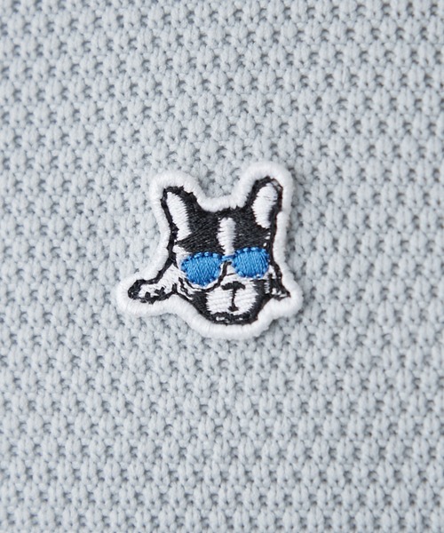 CIAOPANIC TYPY(チャオパニックティピー)の「【ユニセックス】アニマル柄フレンチブルドッグポロシャツ(ポロシャツ・メンズ・ホワイト/チャコールグレー/ライトグレー/グリーン・MEDIUM/LARGE)」の9枚目の写真