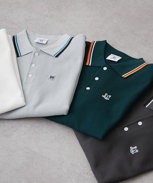 CIAOPANIC TYPY(チャオパニックティピー)の「【ユニセックス】アニマル柄フレンチブルドッグポロシャツ(ポロシャツ・メンズ・ホワイト/チャコールグレー/ライトグレー/グリーン・MEDIUM/LARGE)」の5枚目の写真