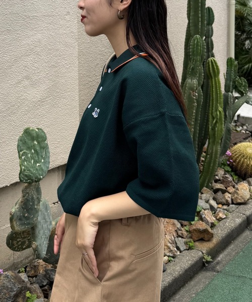 CIAOPANIC TYPY(チャオパニックティピー)の「【ユニセックス】アニマル柄フレンチブルドッグポロシャツ(ポロシャツ・メンズ・ホワイト/チャコールグレー/ライトグレー/グリーン・MEDIUM/LARGE)」の22枚目の写真