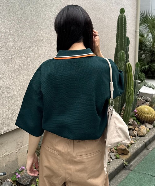 CIAOPANIC TYPY(チャオパニックティピー)の「【ユニセックス】アニマル柄フレンチブルドッグポロシャツ(ポロシャツ・メンズ・ホワイト/チャコールグレー/ライトグレー/グリーン・MEDIUM/LARGE)」の21枚目の写真