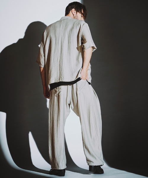 NO ID.（ノーアイディ）の「mp13852-ｻｲﾄﾞﾀｯｸﾄﾞﾛｰｽﾄﾘﾝｸﾞPT パンツ（その他パンツ・メンズ・グレー/ブルーグレー/ブラック・1/2）」の11枚目の写真