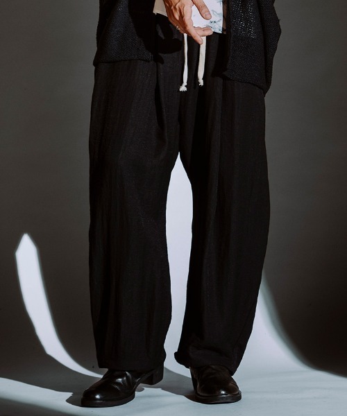 NO ID.（ノーアイディ）の「mp13852-ｻｲﾄﾞﾀｯｸﾄﾞﾛｰｽﾄﾘﾝｸﾞPT パンツ（その他パンツ・メンズ・グレー/ブルーグレー/ブラック・1/2）」の12枚目の写真