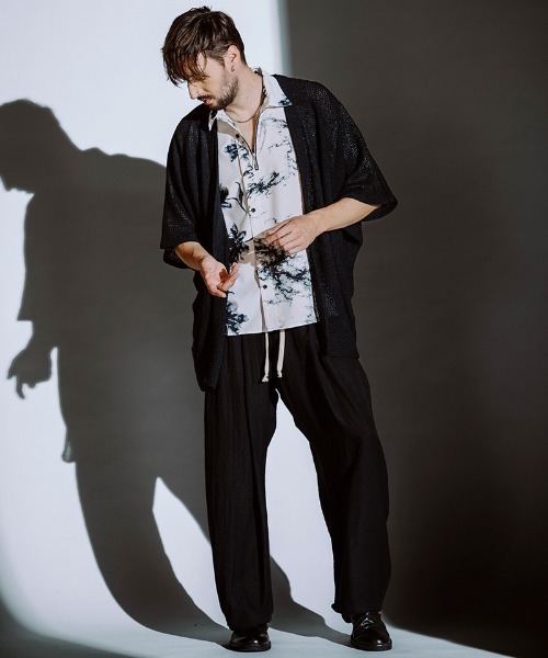 NO ID.（ノーアイディ）の「mp13852-ｻｲﾄﾞﾀｯｸﾄﾞﾛｰｽﾄﾘﾝｸﾞPT パンツ（その他パンツ・メンズ・グレー/ブルーグレー/ブラック・1/2）」の14枚目の写真